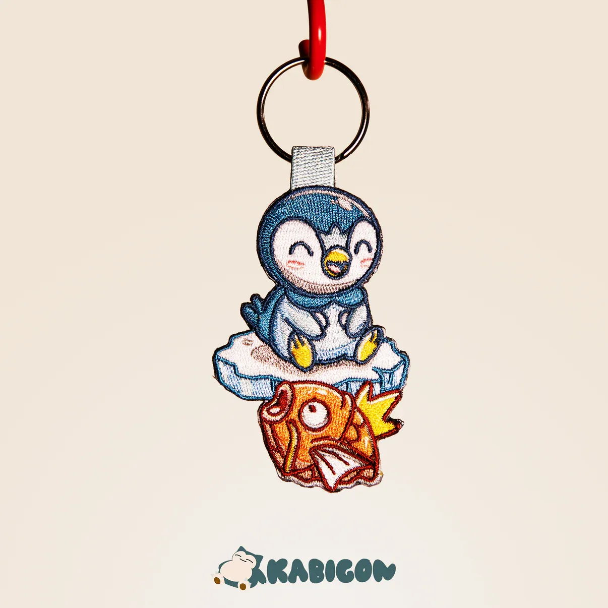 piplup & magikarp keytag piplup & magikarp keytag